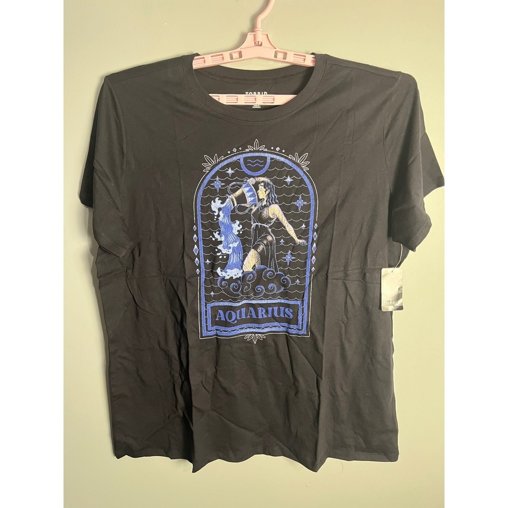 NWT Torrid Aquarius Classic‎ Fit Crew Tee 1X - Picture 3 of 8
